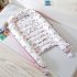 2pcs Portable Baby Bed Nest Newborn Crib For  Boys  Girls Cushion Infant Cradle Sleeping  Bed  Pads Pink edge stripes