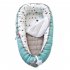 2pcs Portable Baby Bed Nest Newborn Crib For  Boys  Girls Cushion Infant Cradle Sleeping  Bed  Pads Blue edge blue star