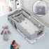 2pcs Portable Baby Nest Bed Pillow For  Boys  Girls Travel Bed Infant Cotton Cradle  Crib  Newborn  Bed Crown Grey 85x45