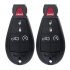 2pcs Remote Key Fob Uncut 5 Button Key Replacement for Dodge M3N5WY783X  267F 5WY783X