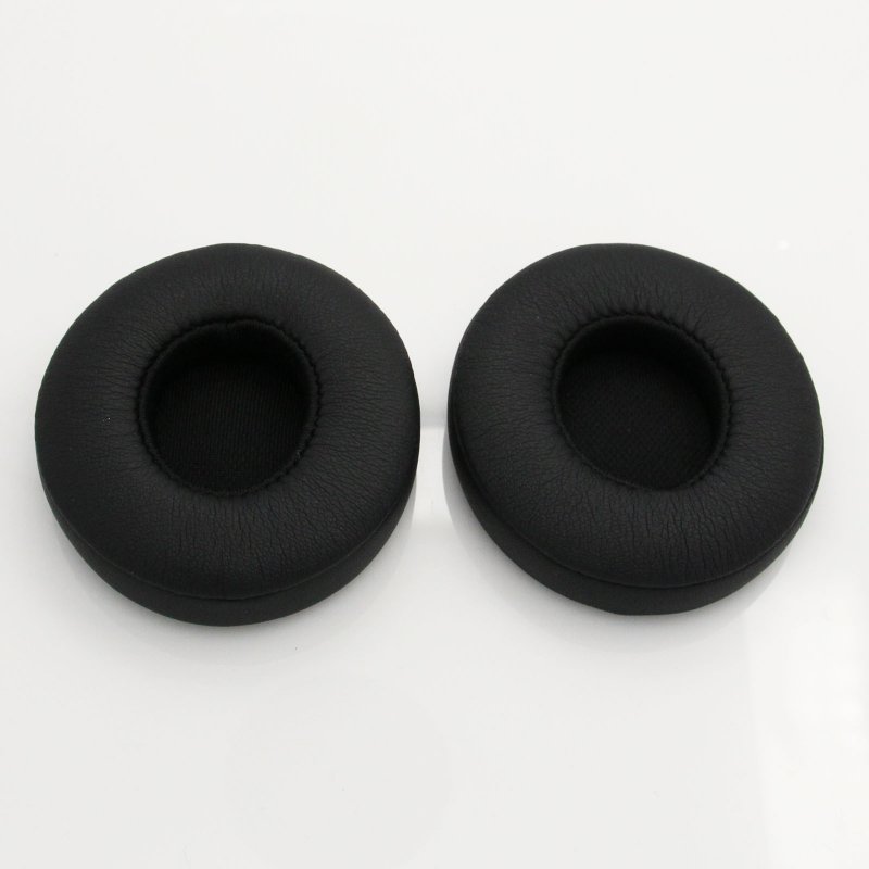 2pcs Replacement Ear Pads Sponges Earmuffs Compatible For Monster Beats Solo 2.0 Wire-controlled Earphones black