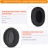 2pcs Replacement Earpads Compatible For Sennheiser Hd 4 50bt 4 40bt Hd 4 30 Hd4xx Headphones Ear Pads Cushions black