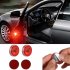 2pcs Set Led Car Door Anti collision Warning Light 3LED No Wiring Flash Lamp red