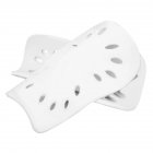 2pcs Soccer Shin Guard Pads Soft Football Cuish Plate Breathable Shinguard Leg Protector For Men Women Children white