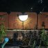 2pcs Solar 6LED Semi circular Wall Light Waterproof Decoration Light For Stair Outdoor Fence Porch Garden Black shell warm light
