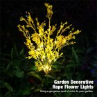 2pcs Solar Canola Flowers Lights Adjustable Stem Decorative Lights For Outdoor Garden Yard Patio Decor 2pcs