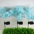 2pcs Solar Garden Lights With 1 2v600mah Rechargeable Battery Led Emulation Solar Rape Flower Lights For Patio Yard Pathway Holiday Decor blue