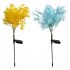 2pcs Solar Garden Lights With 1 2v600mah Rechargeable Battery Led Emulation Solar Rape Flower Lights For Patio Yard Pathway Holiday Decor blue