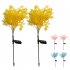 2pcs Solar Garden Lights With 1 2v600mah Rechargeable Battery Led Emulation Solar Rape Flower Lights For Patio Yard Pathway Holiday Decor blue