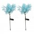 2pcs Solar Garden Lights With 1 2v600mah Rechargeable Battery Led Emulation Solar Rape Flower Lights For Patio Yard Pathway Holiday Decor blue