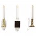 2pcs Solar Led Candle Light Waterproof Flameless Lamp With Suction Cups For Outdoor Indoor Window Decoration solar candle light