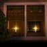 2pcs Solar Led Candle Light Waterproof Flameless Lamp With Suction Cups For Outdoor Indoor Window Decoration solar candle light
