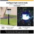 2pcs Solar Led Sensor Lawn Light Outdoor Waterproof Landscape Decoration Night Lamp