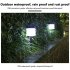 2pcs Solar Led Sensor Lawn Light Outdoor Waterproof Landscape Decoration Night Lamp