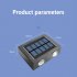 2pcs Solar Wall Lamp 2 Colors Outdoor Waterproof Up Down Luminous Night Light for Garden Courtyard Cold White