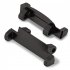 2pcs Stainless Steel Strap Connector Compatible For Amazfit T rex2 Smartwatch Lugs Adapter Replacement Accessories black