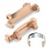 2pcs Stainless Steel Strap Connector Compatible For Amazfit T rex2 Smartwatch Lugs Adapter Replacement Accessories black
