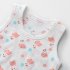 2pcs Summer Cotton Vest Suit Children Cartoon Printing Sleeveless Tank Top Shorts Suit For Boys Girls flamingo 4 5Y 120cm