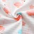 2pcs Summer Cotton Vest Suit Children Cartoon Printing Sleeveless Tank Top Shorts Suit For Boys Girls flamingo 4 5Y 120cm