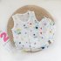 2pcs Summer Cotton Vest Suit Children Cartoon Printing Sleeveless Tank Top Shorts Suit For Boys Girls flamingo 4 5Y 120cm