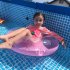 2pcs Summer Girls Split Swimsuit Long Sleeves Sunscreen Quick drying Swimwear Shorts Suit orange M