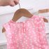 2pcs Summer Shirt Suit For Girls Sweet Printing Tops Shorts Cotton Breathable Two piece Set For 1 4 Years Old Kids Pink 18 24M 90cm