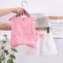 2pcs Summer Shirt Suit For Girls Sweet Printing Tops Shorts Cotton Breathable Two piece Set For 1 4 Years Old Kids Pink 2 3Y 100cm
