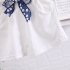 2pcs Summer Shirt Suit For Girls Sweet Printing Tops Shorts Cotton Breathable Two piece Set For 1 4 Years Old Kids blue 3 4Y 110cm