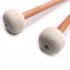 2pcs Timpani Mallet Drumstick Felt Head Wood Handle Anti slip Bass Drum Sticks Indispensable Accessory for Musical Instrument white