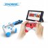 2pcs Tns 2130 Hand Grip Case Controller Gamepad Hand Grip Stand Compatible for Switch Oled Left Right Handle Blue Green