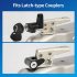 2pcs Trailer Hitch Receiver And Coupler Lock Kit Long Trailer Hitch Lock Receiver Pin Lock Black Small trailer lock   dumbbell type trailer lock