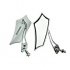 2pcs Universal Aluminum Alloy Motorcycle CNC Pit Motocycle Side Motorcycle Rear View Mirror White