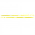 2pcs Universal Car  Decals Body Side Stripe Hood Sticker For All Car Vinyl Bumper Decals yellow