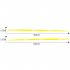 2pcs Universal Car  Decals Body Side Stripe Hood Sticker For All Car Vinyl Bumper Decals yellow