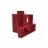 2pcs Wall Mount Type Brackets Set Compatible for Milwaukee 12v M12 Tool Holder Battery Hanger Rack Red