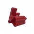 2pcs Wall Mount Type Brackets Set Compatible for Milwaukee 12v M12 Tool Holder Battery Hanger Rack Red