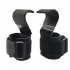 2pcs Weight Lifting Hook Grips With Wrist Wraps Gym Fitness Hook Suitable For Weightlifting Pull ups black