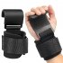 2pcs Weight Lifting Hook Grips With Wrist Wraps Gym Fitness Hook Suitable For Weightlifting Pull ups black