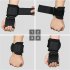 2pcs Weight Lifting Hook Grips With Wrist Wraps Gym Fitness Hook Suitable For Weightlifting Pull ups red