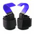 2pcs Weight Lifting Hook Grips With Wrist Wraps Gym Fitness Hook Suitable For Weightlifting Pull ups blue