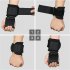2pcs Weight Lifting Hook Grips With Wrist Wraps Gym Fitness Hook Suitable For Weightlifting Pull ups black