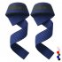 2pcs Weight Lifting Wrist Straps Silicone Non slip Wear resistant Gym Lifting Straps For Fitness Bodybuilding Training blue