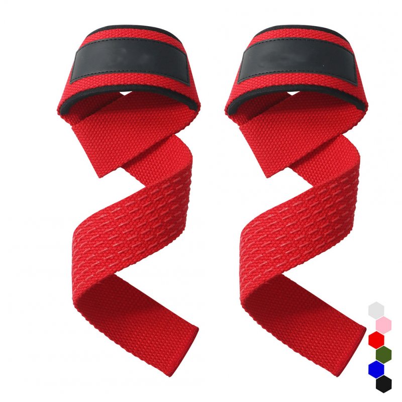 2pcs Weight Lifting Wrist Straps Silicone Non-slip Wear-resistant Gym Lifting Straps For Fitness Bodybuilding Training