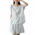 2pcs Women Fashion Cotton Linen Suit Short Sleeves Solid Color Shirt Casual Shorts Two piece Set black XL