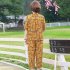 2pcs Women Loose Short Sleeves T shirt Set Summer Casual Printing Tops Cropped Pants Two piece Suit Orange 3XL