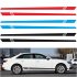 2pcs lot 220x8cm Car Sticker Stripe Style Side Stripes Car Both Body Stickers Decal Car Wrap Vinyl Film Automobiles Products Car Accessories blue