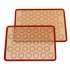 2pcs pack Silicone Baking  Mat Non stick Baking Sheet Perfect Baking Pad Cookie Kit Medium  30 circles with red border  42 29 5