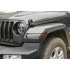 2pcs pair Black Front Wheel Eyebrow Lamp Cover Trim For Jeep Wrangler JL JT 2018 2019 Black