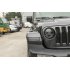 2pcs pair Black Front Wheel Eyebrow Lamp Cover Trim For Jeep Wrangler JL JT 2018 2019 Black