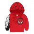 2pcs set Baby Boys Spring Autumn Fashion Printed Sports Suit red 120cm